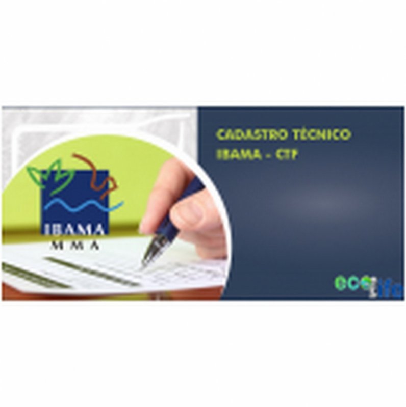 Empresa Especializada em Certificado Ctf Itatiba - Ibama Ctf Grande SP